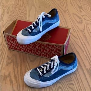 Vans distressed denim sneakers